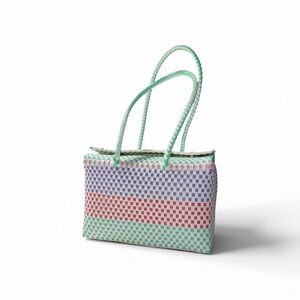 Stylish Multicolor Woven Tote Bag